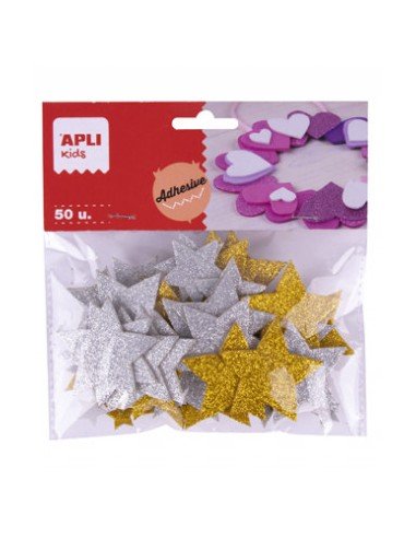 Estrellas Goma Eva 50 Uds Apli 18971
