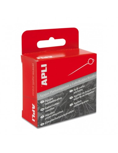 Agujas Plateadas Porta Etiquetas 100 Uds Apli 00431