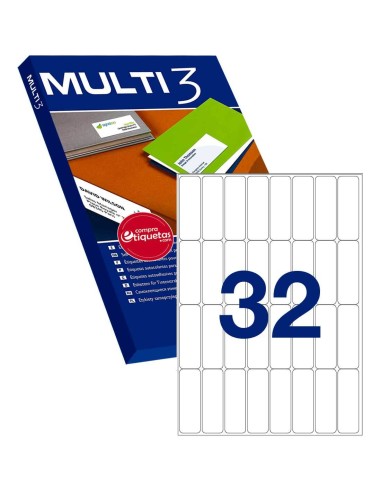 Etiquetas Imprimibles Cantos Rectos 24x72.7 mm 100H Multi3 13152