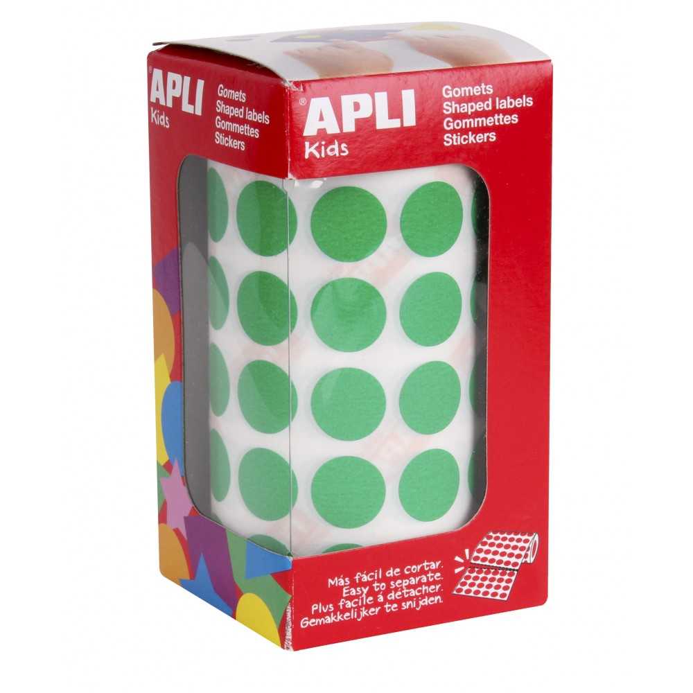 Gomet Verde Redondos en Rollo de ø15 mm Apli 04858