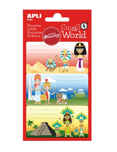 Etiquetas Escolares Mundo Egipcio 83x43 mm Apli 12947