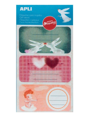 Etiquetas Para Regalos Motivo San Valentín Apli 14015