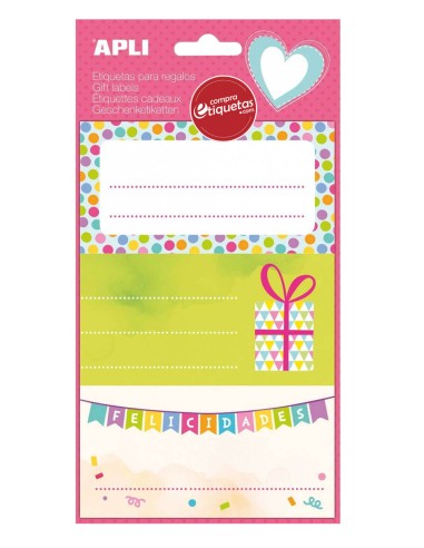 Etiquetas Adhesivas Para Regalo Topos  Apli 14466