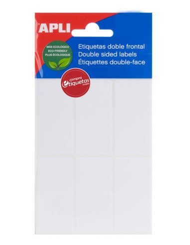 Etiquetas Blancas Doble Frontal 26x54 mm 5H Apli 02555