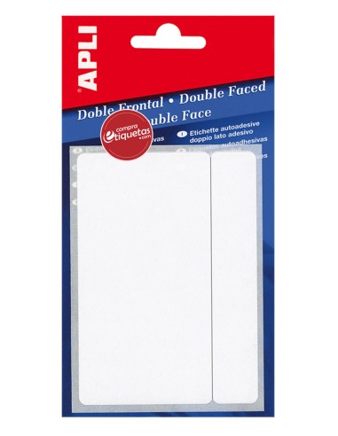 Etiquetas Blancas Doble Frontal 53x82 mm 5H Apli 02559
