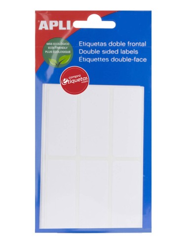 Etiquetas Blancas Doble Frontal 20x50 mm 5H Apli 02551