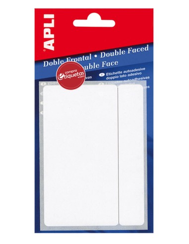 Etiquetas Blancas Doble Frontal 8x12 mm 5H Apli 02562