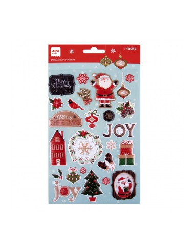 Bolsa Pegatinas Merry Christmas 1 Hoja 26 Uds Apli 19267