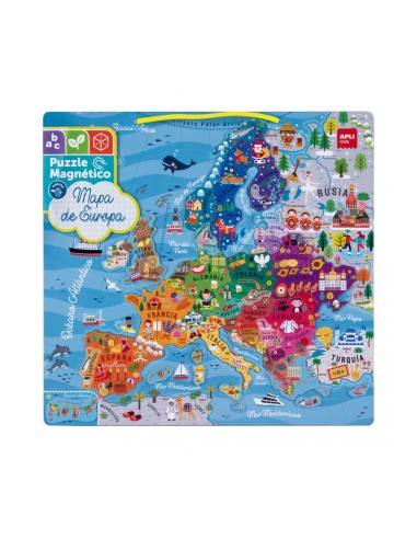 Juego Magnético Mapa Europa Apli 19246
