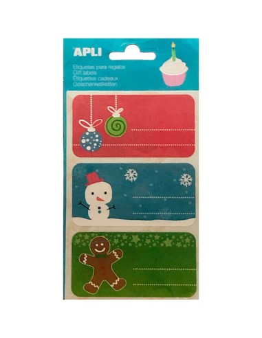 Etiquetas Para Regalos Motivo Navidad Apli 14399