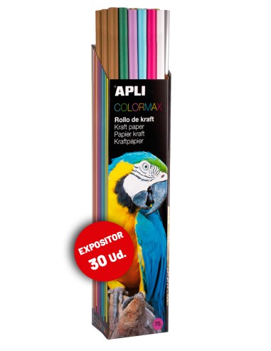 Rollos Papel Kraft Colores Surtidos Colormax 1 x 3 m Apli 16886