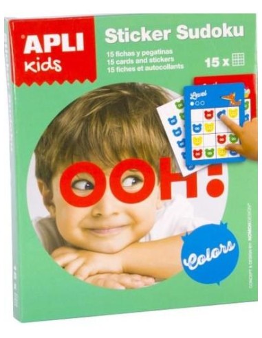 Juego Sticker Sudoku Colores Apli 14588
