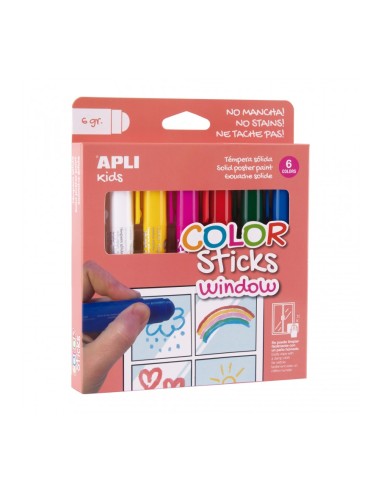 Color Sticks Para Ventanas 6 Uds Apli 19363