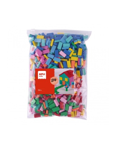 Mini Ladrillos Goma Eva 700 Uds Apli 18749