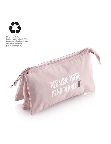 Portatodo Reciclado Triple Compartimento Rosa MR16320