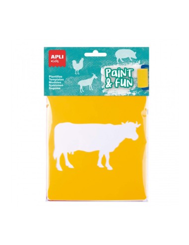 Plantillas Animales de Granja 6 Uds Apli 19408