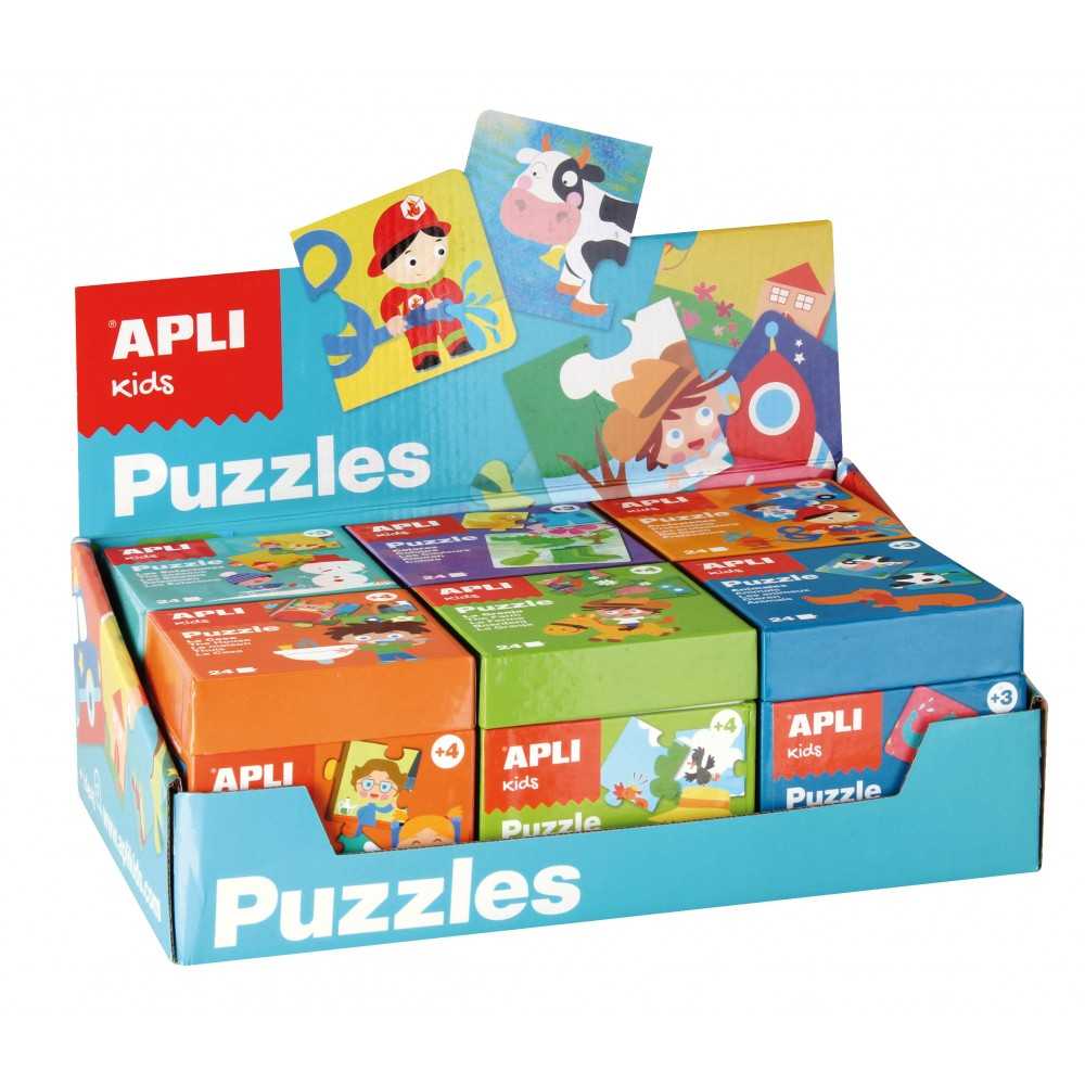 Expositor 6 Cajas Puzles Apli 13856