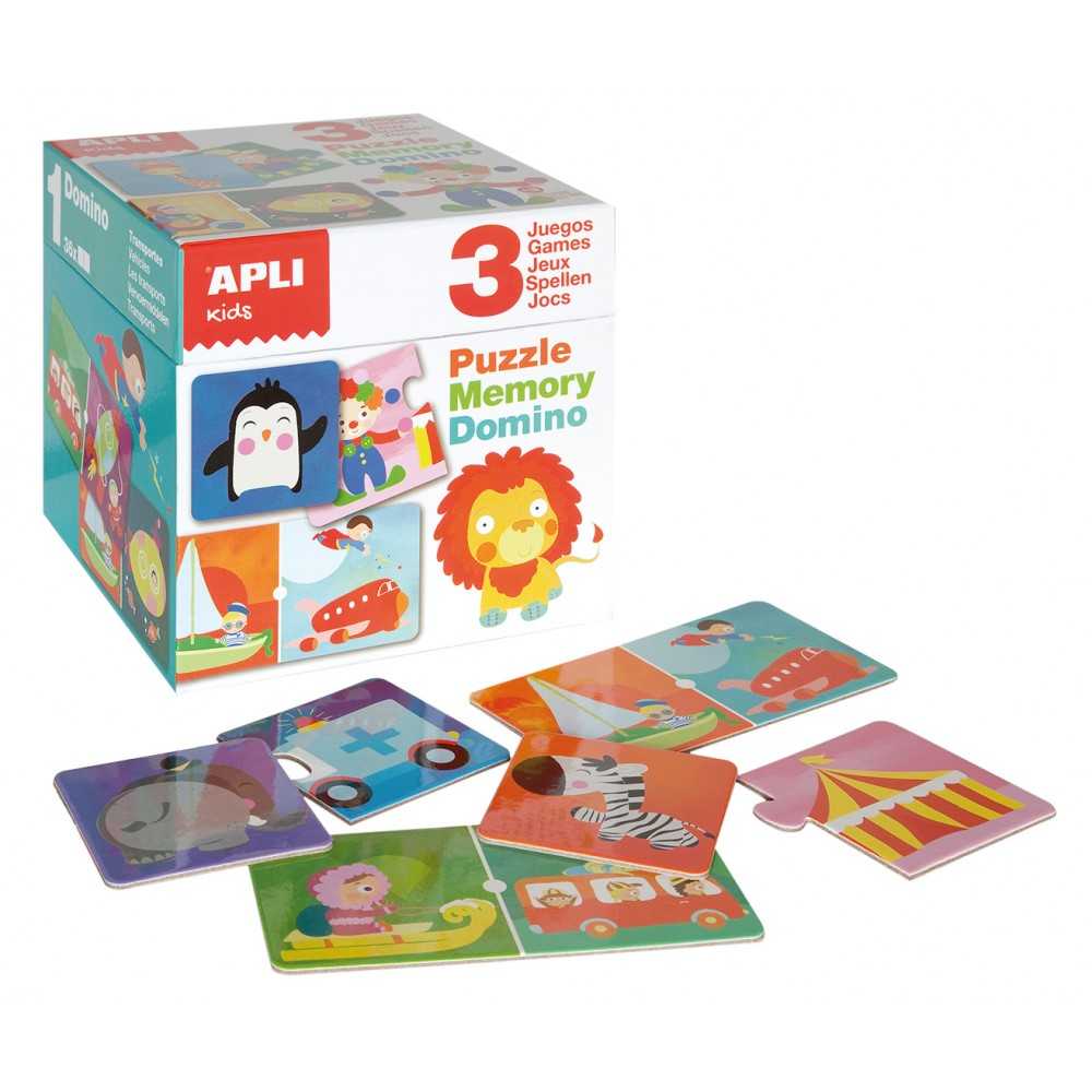 Cubo Puzle Dominó Memory Apli 13940