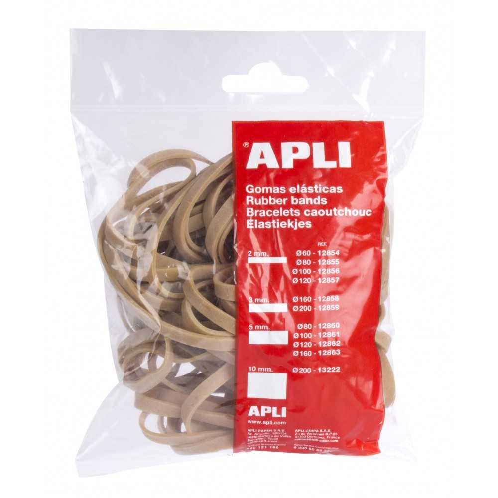 Bolsa 100Gr Gomas Elásticas 160 x 5 mm Apli 12863
