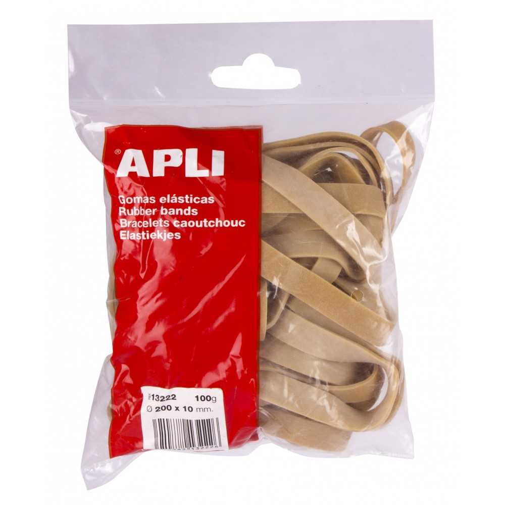 Bolsa 100Gr Gomas Elásticas 200 x 10mm Apli 13222