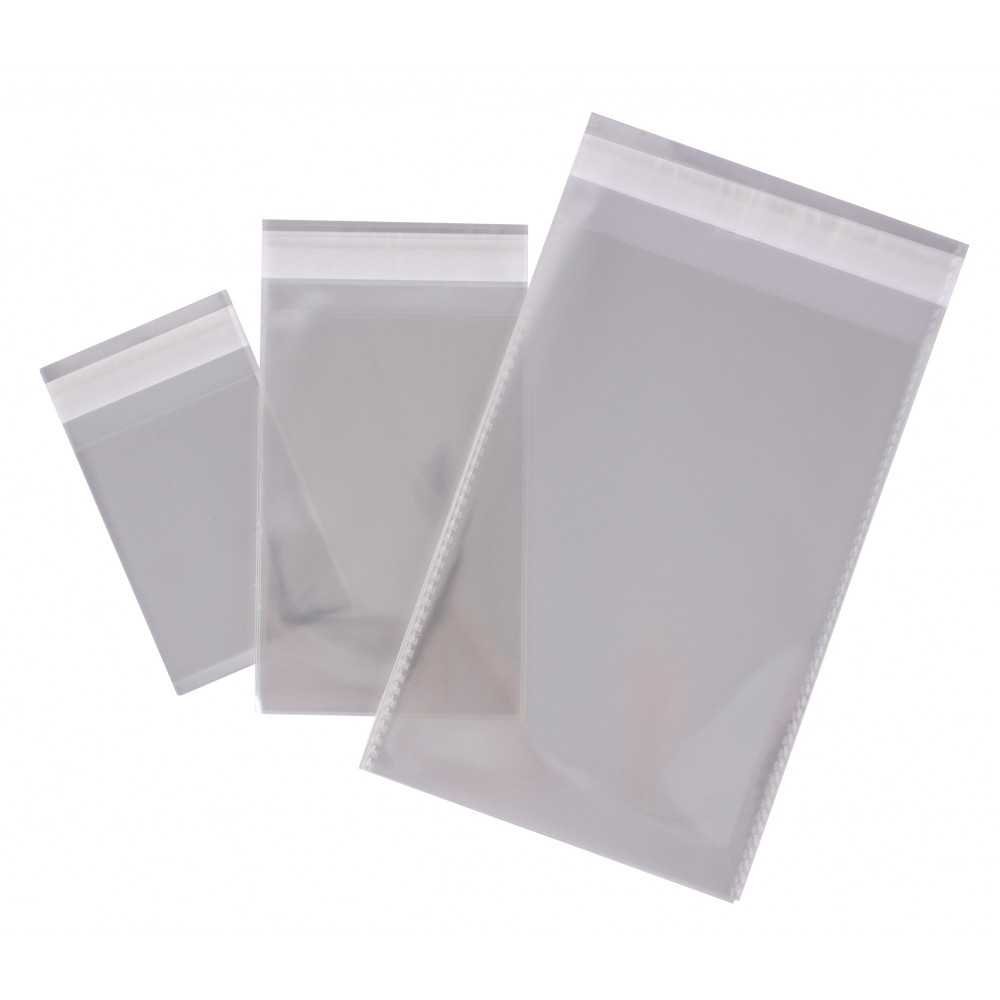 100 Bolsas Autocierre Adhesivo Transparentes 80x120mm Apli 16220