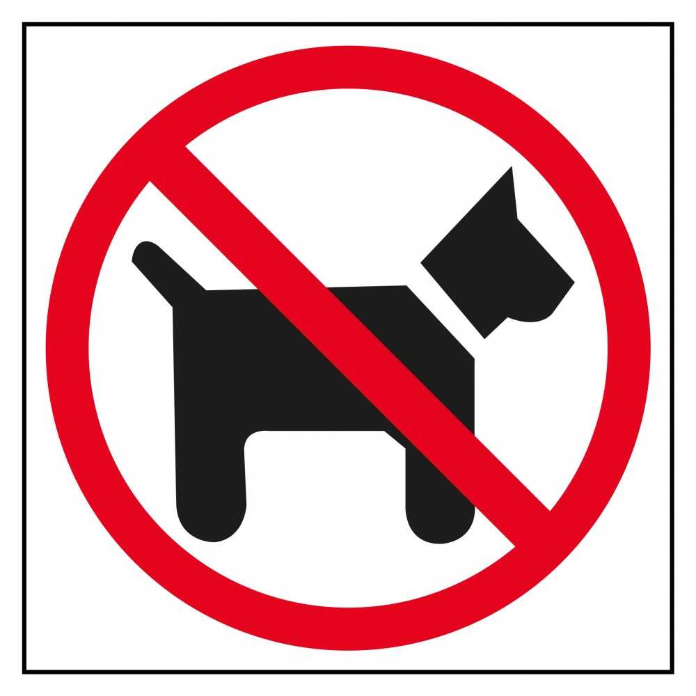 Etiquetas Señal Prohibido Perros Apli 00846