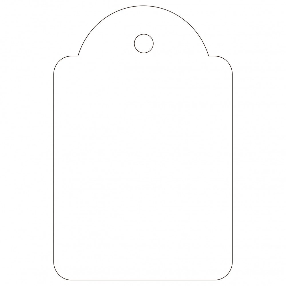 Apli 07012 Etiquetas Colgantes Con Hilo Blancas 100 Uds. 28x43 mm