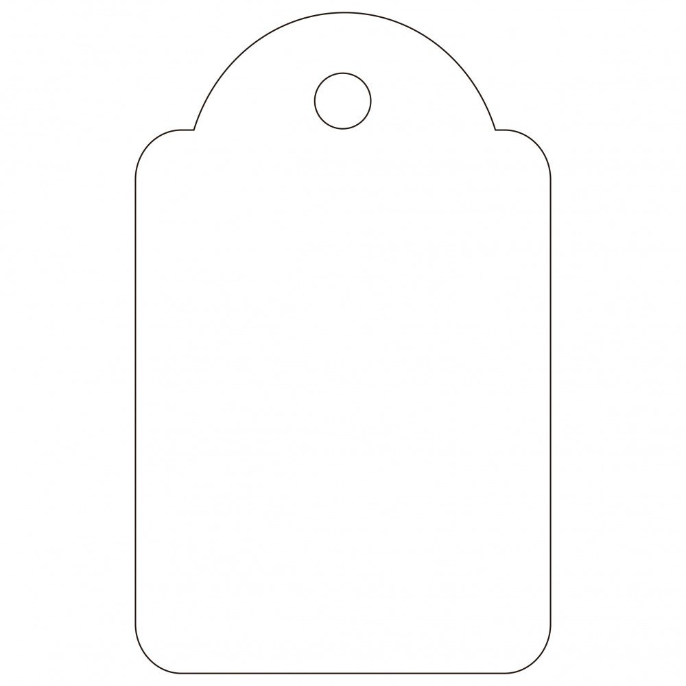 Etiquetas Con Hilo Blancas Colgantes - 100 Uds. 22x35 mm | Apli 07011