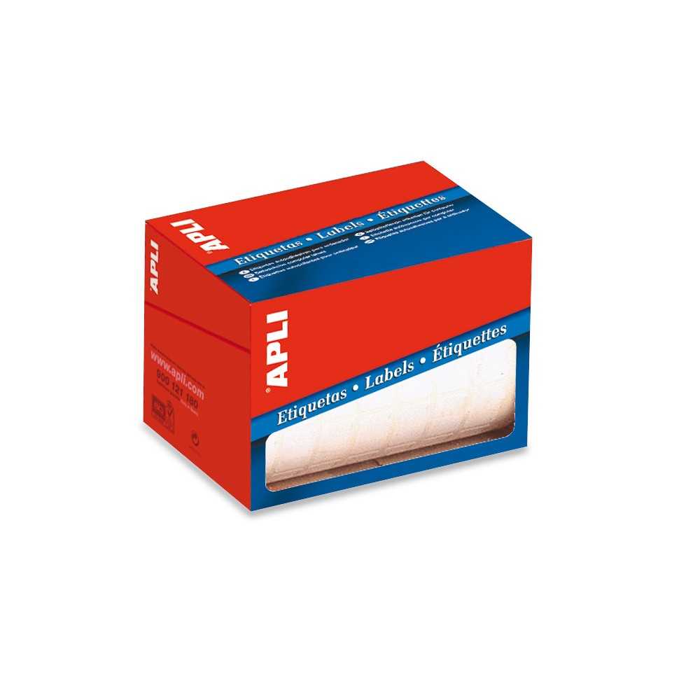 Apli 01683 Rollo Etiquetas Blancas Permanentes 16x22 mm
