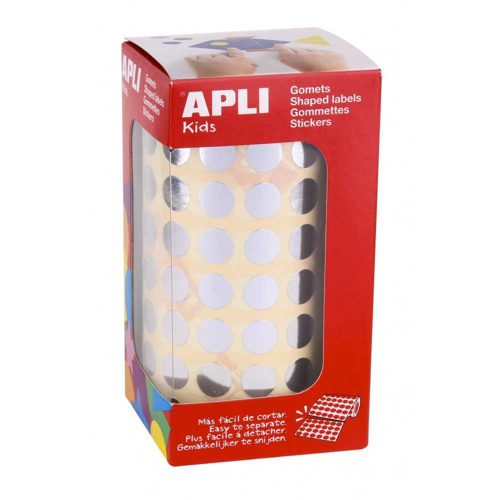 Apli 11627 Rollo Gomets Redondos Plata ø10.5 mm