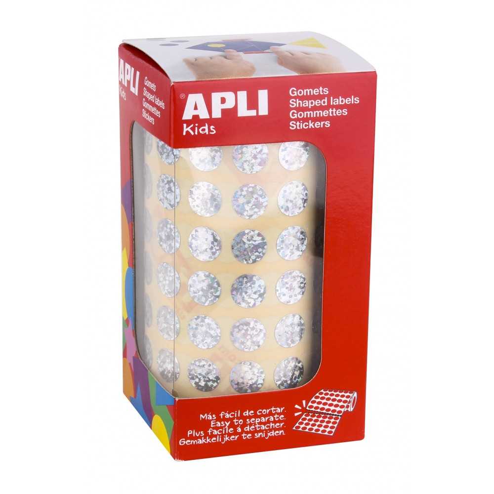 Apli 11628 Rollo Gomets Redondos Holográficos ø10.5 mm