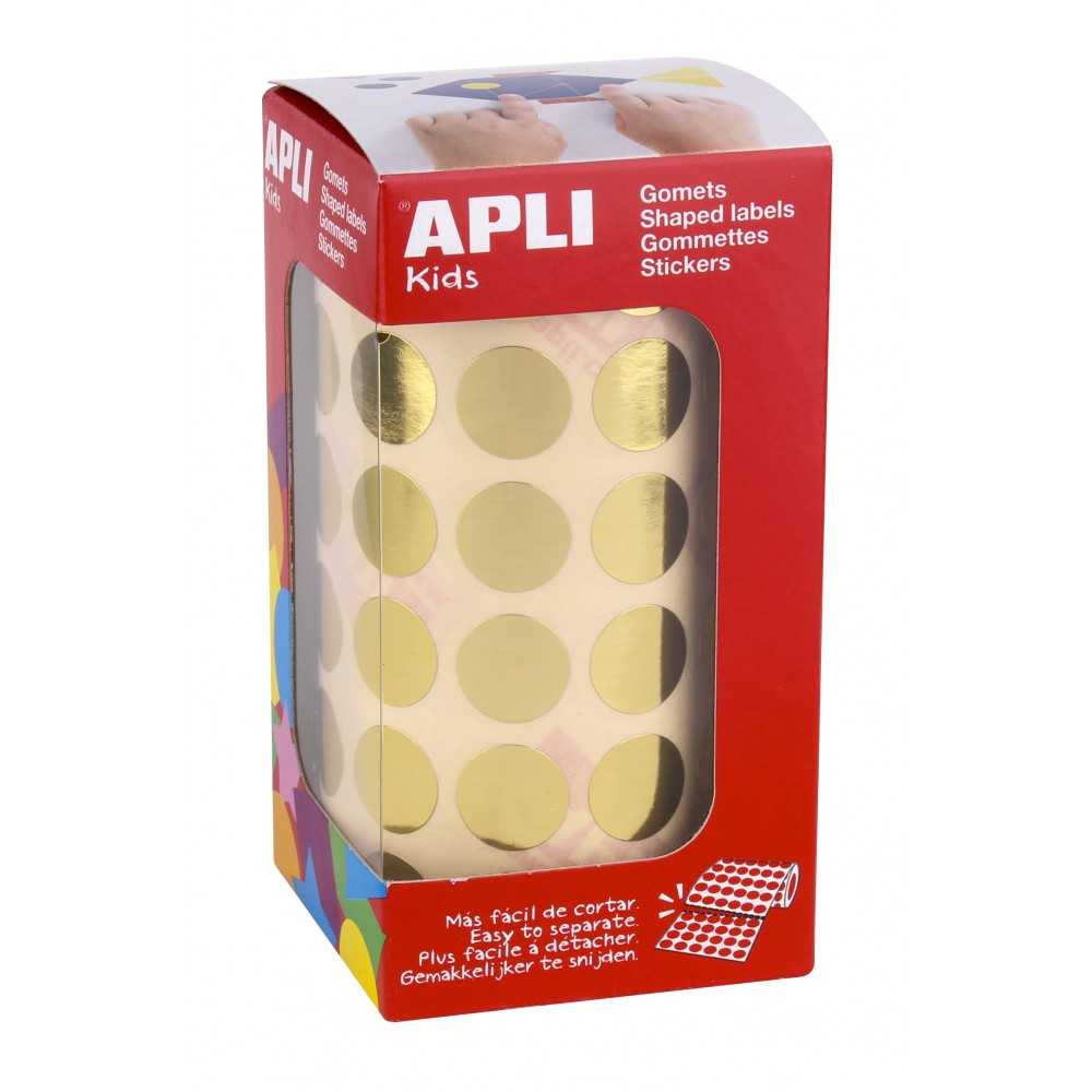 Apli 11629 Rollo Gomets Redondos Color Oro ø15 mm