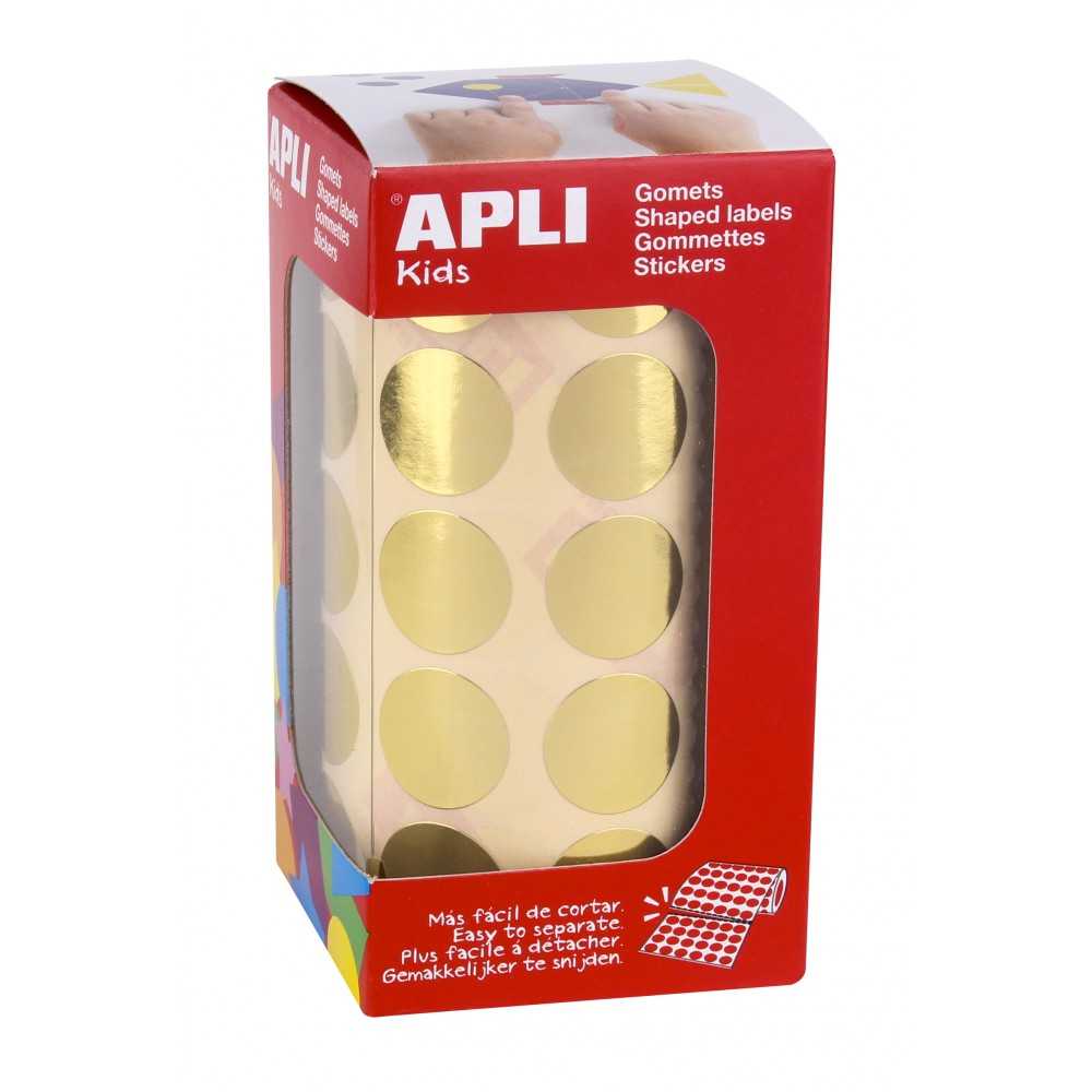 Apli 11632 Rollo Gomets Redondos Oro ø20 mm