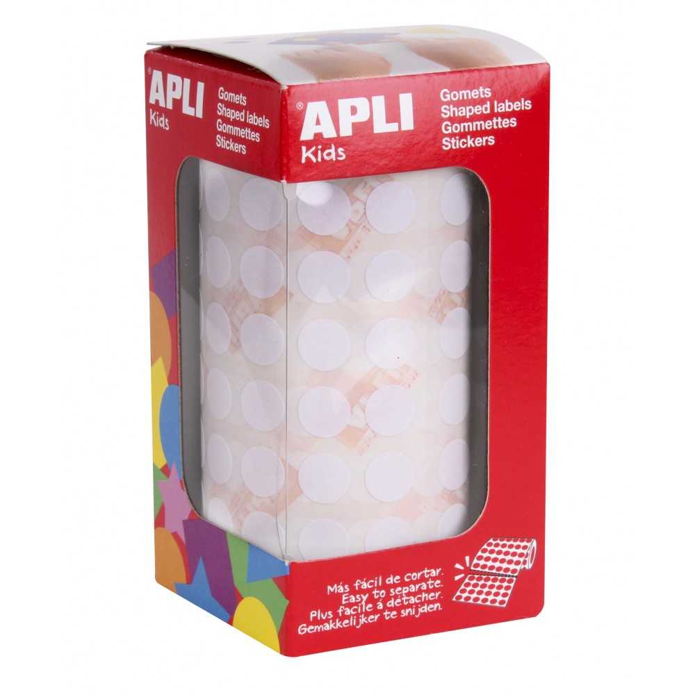 Apli 11903 Rollo Gomets Redondos Blancos ø10.5 mm