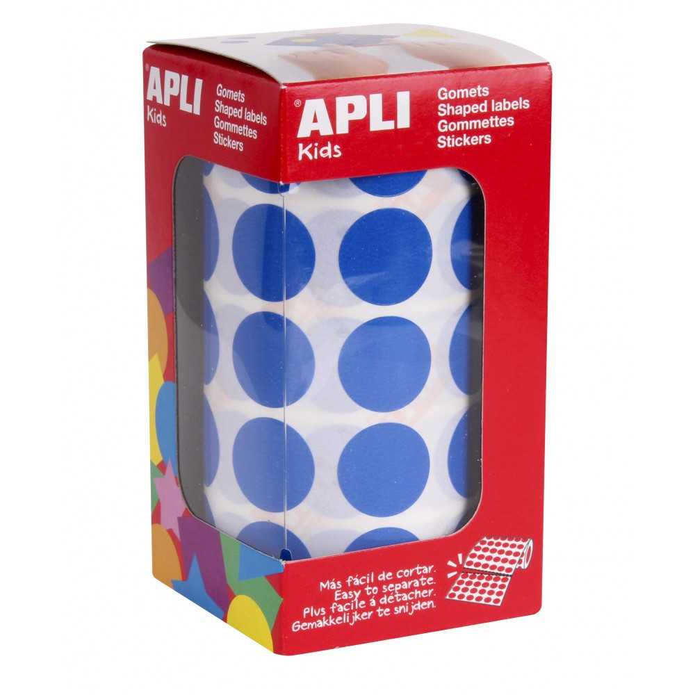 Apli 04860 Rollo Gomets Redondos Azules Ø20 mm