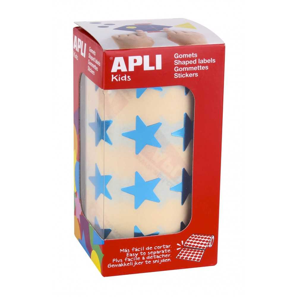 Apli 12052 Rollo Gomets Estrellas Azules 19,5 mm