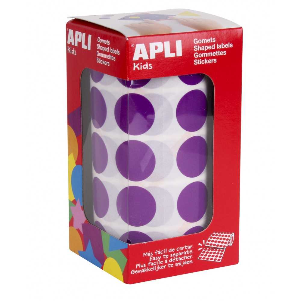 Apli 11490 Rollo Gomets Redondos Lila Ø20 mm