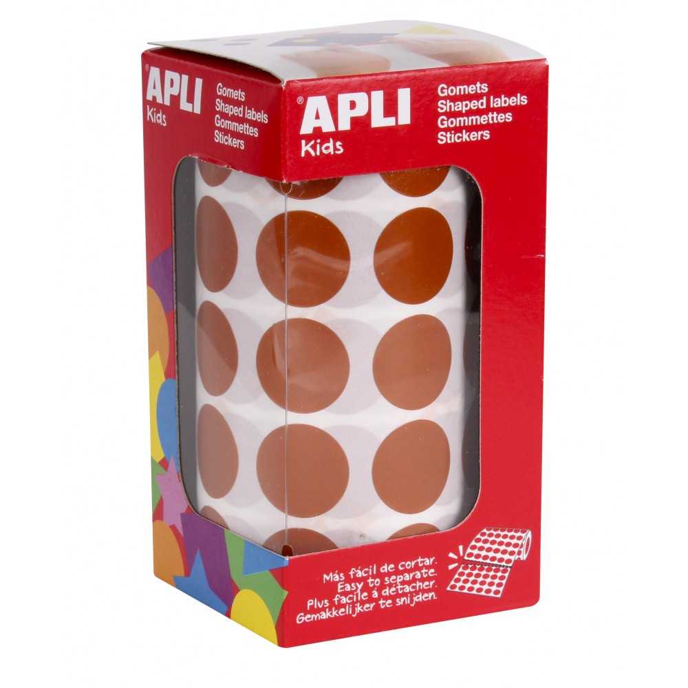 Apli 11491 Rollo Gomets Redondos Marrones ø20 mm