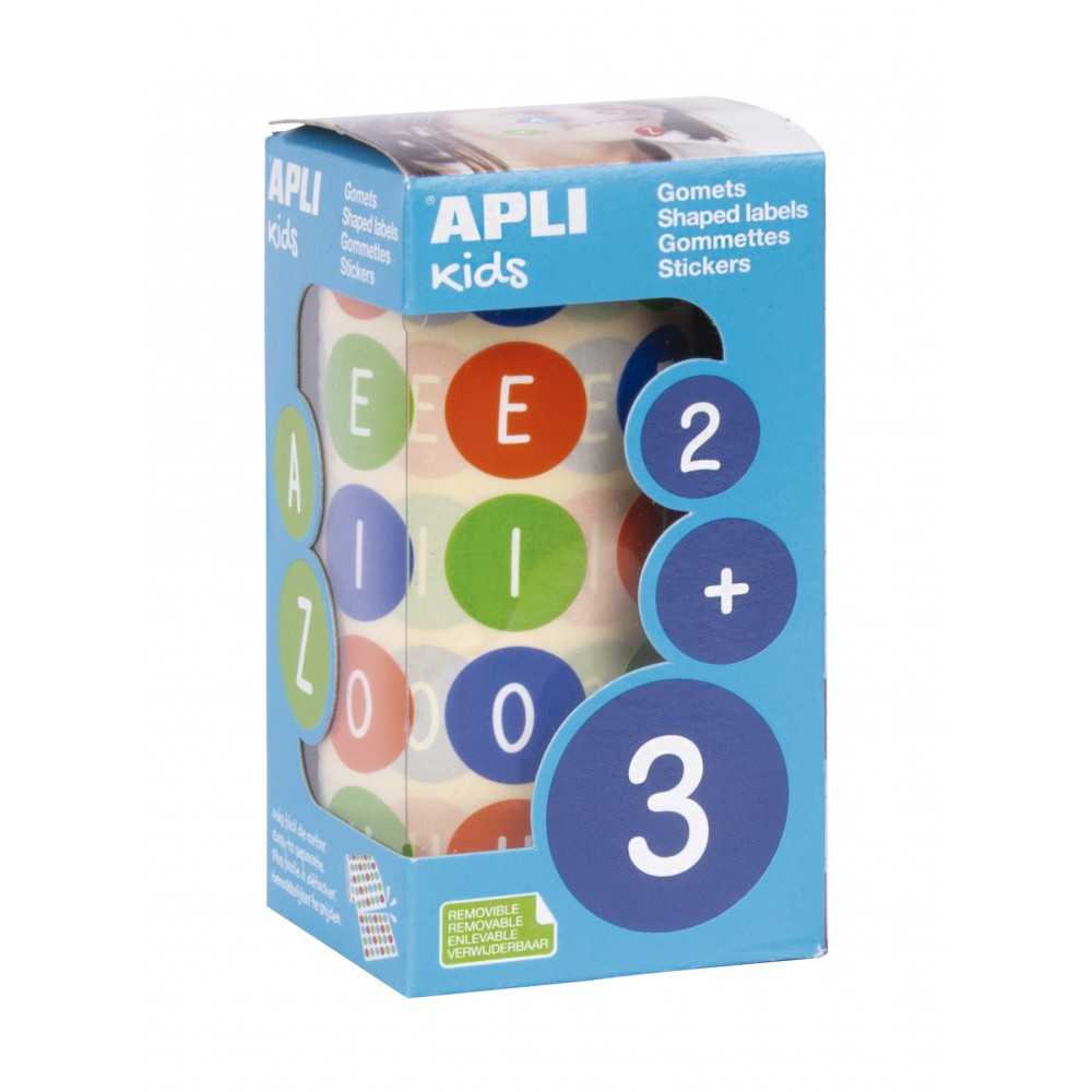 Apli 16797 Rollo Gomets Redondos Vocales Ø20 mm