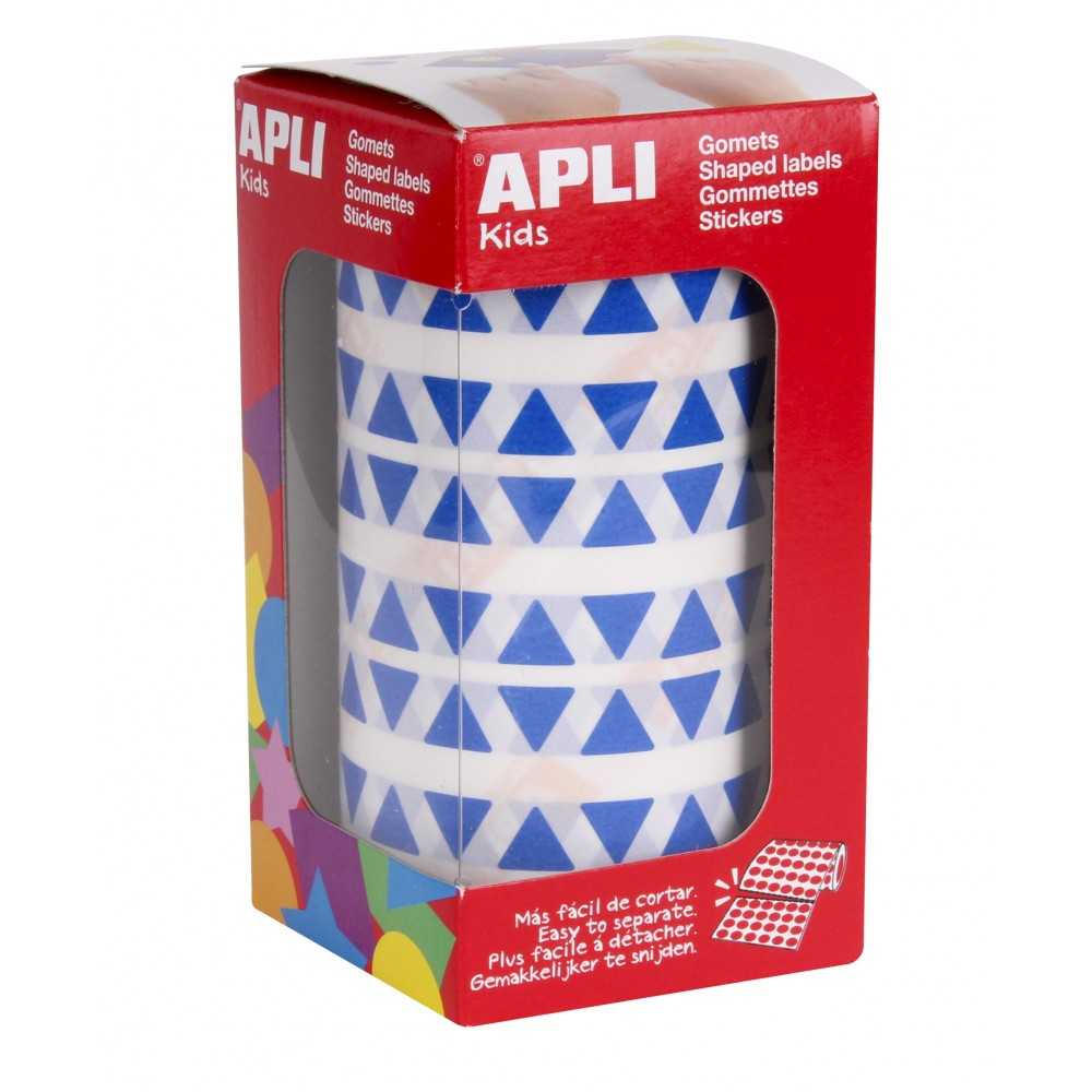 Apli 04864 Rollo Gomets Triangulares Azules 10.5 mm