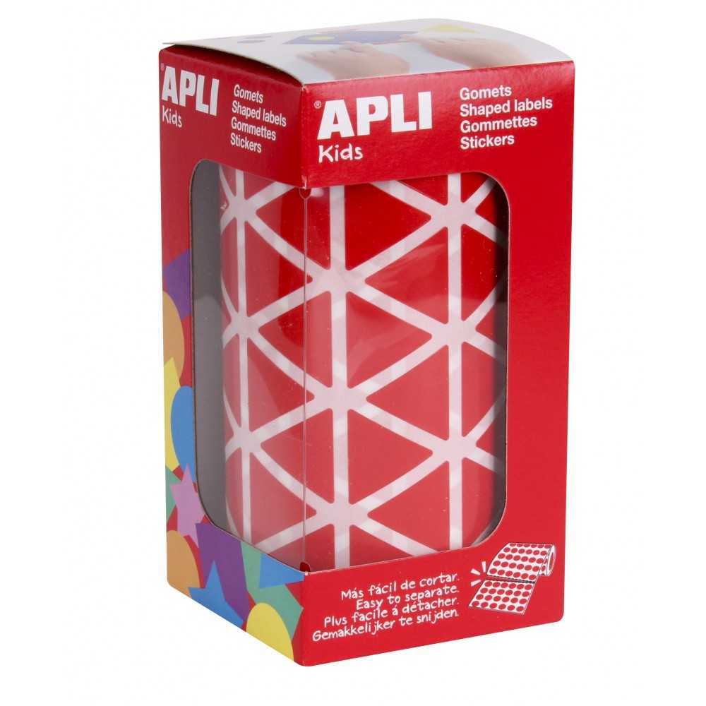 Apli 04869 Rollo Gomets Triangulares Rojos 20x20x20 mm