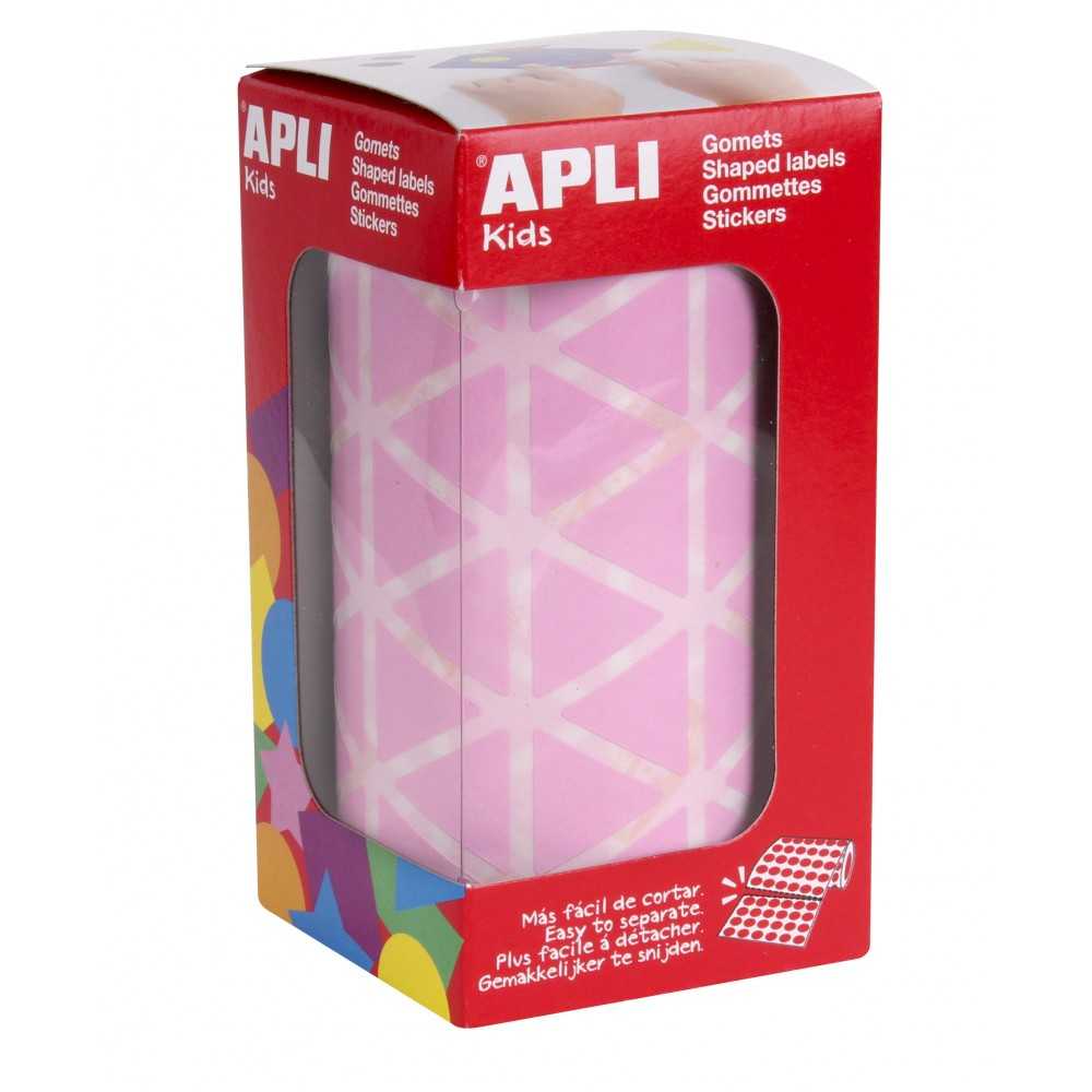 Apli 11494 Rollo Gomets Triangulares Rosas 20x20x20 mm