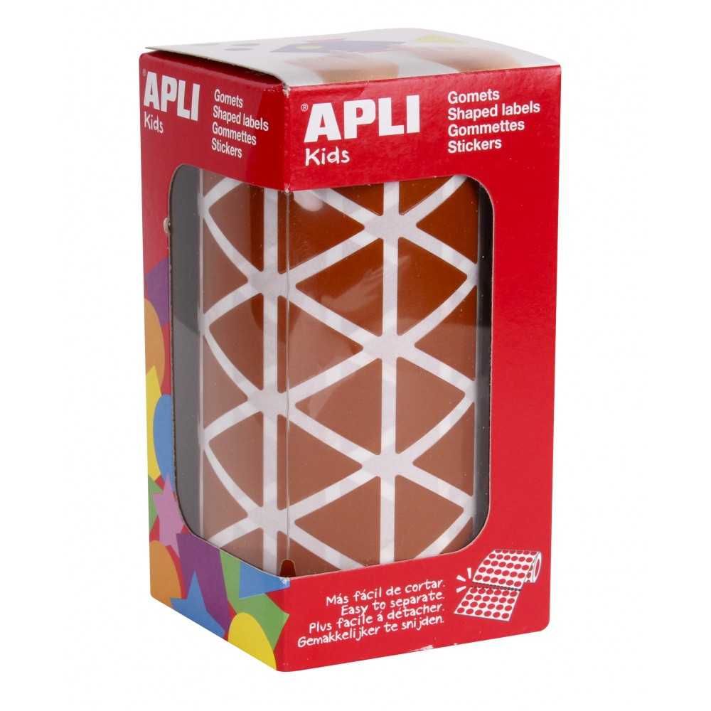 Apli 11496 Rollo Gomets Triangulares Marrones 20x20x20 mm