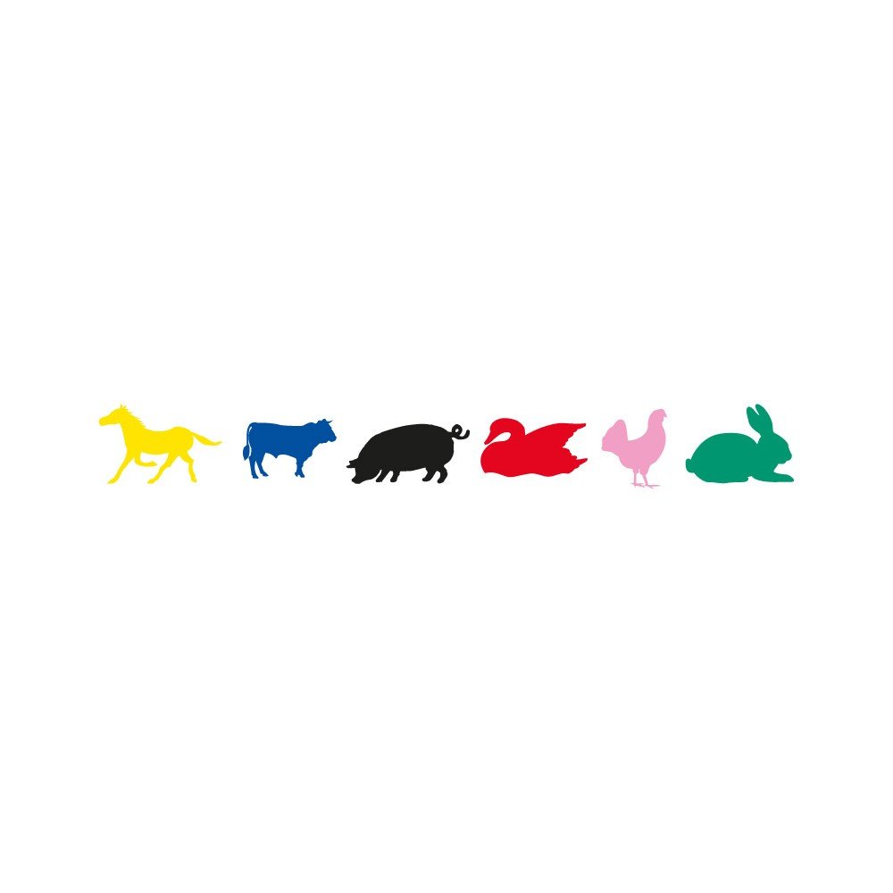 Apli 10114 Bolsa Gomets Animales Granja 12H