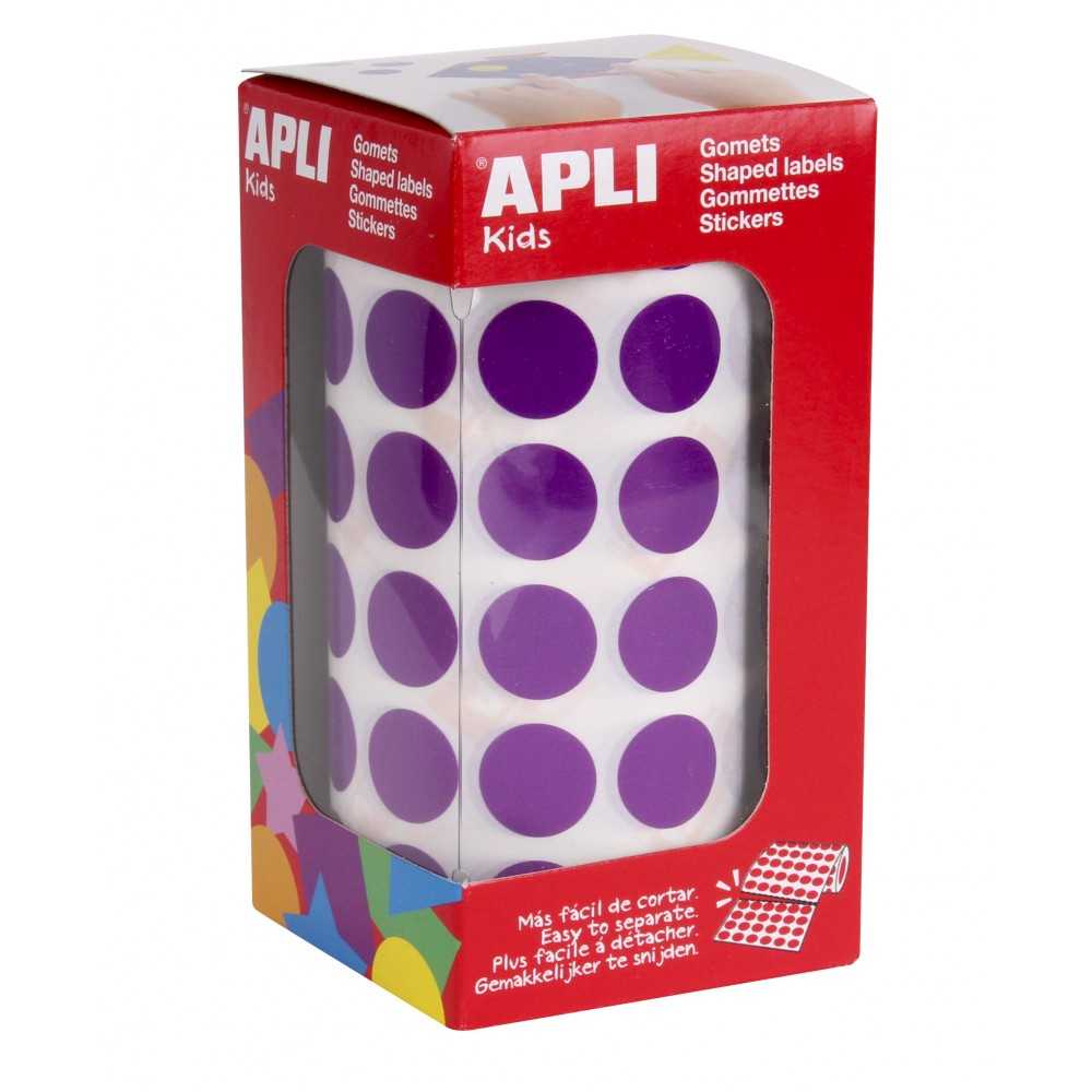 Apli 11480 Rollo Gomets Redondos Lila ø10.5 mm
