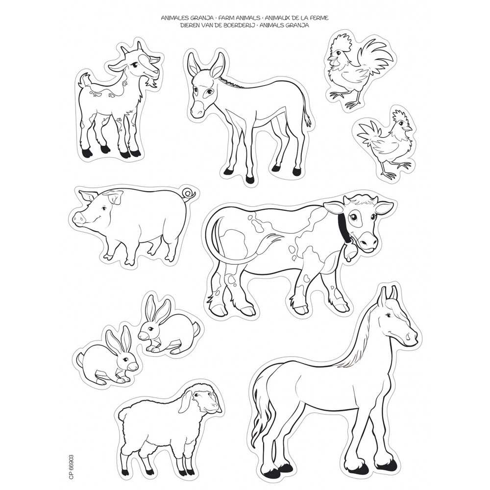 Apli 16728 Bolsa Gomets Animales Granja 2H