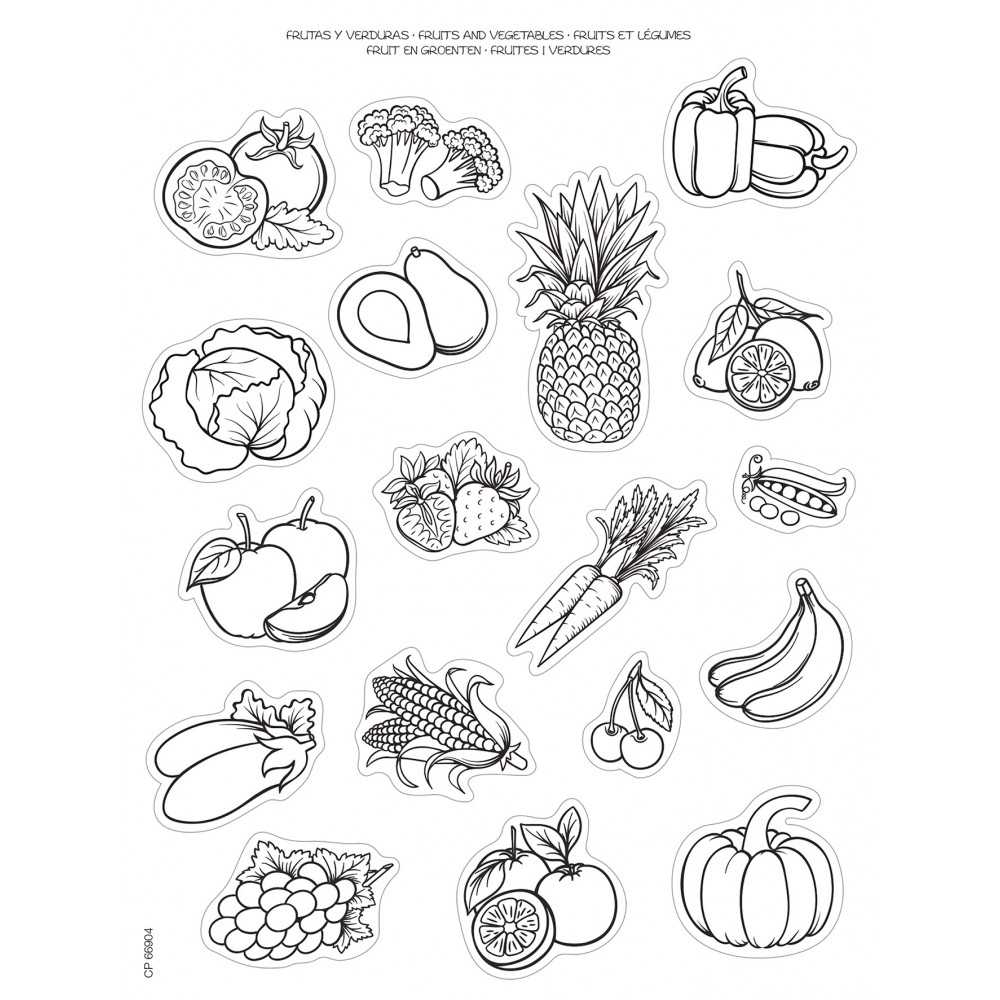 Apli 16730 Frutas y Verduras Para Colorear 2H