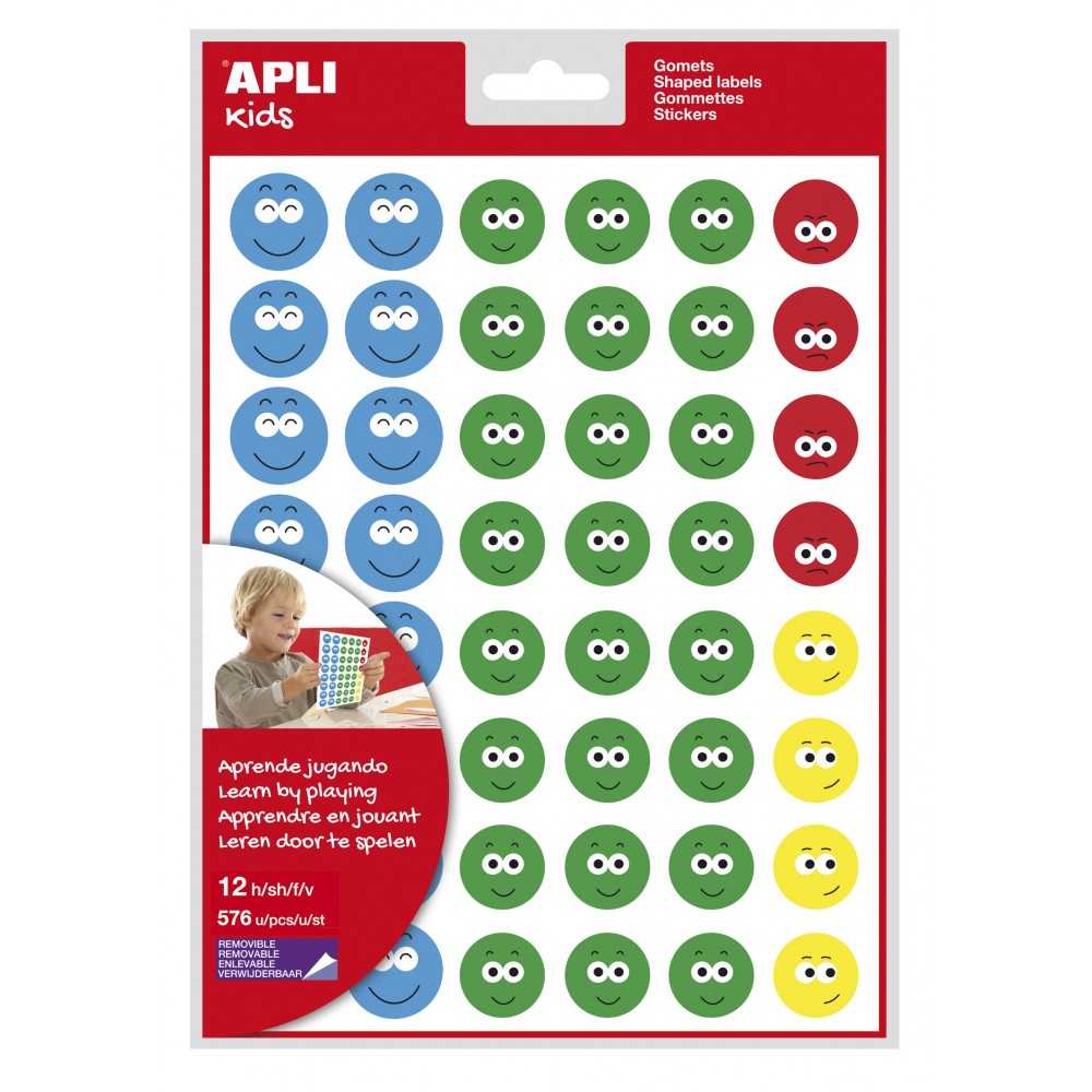 Apli 14811 Bolsa Gomets Cara Feliz II 12H