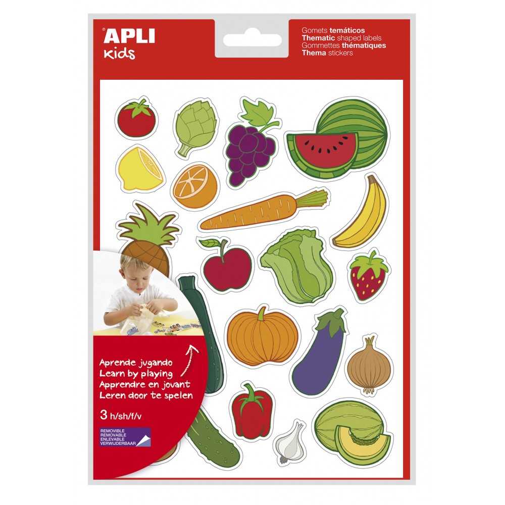 Gomets Frutas y Verduras 3H Apli 11439