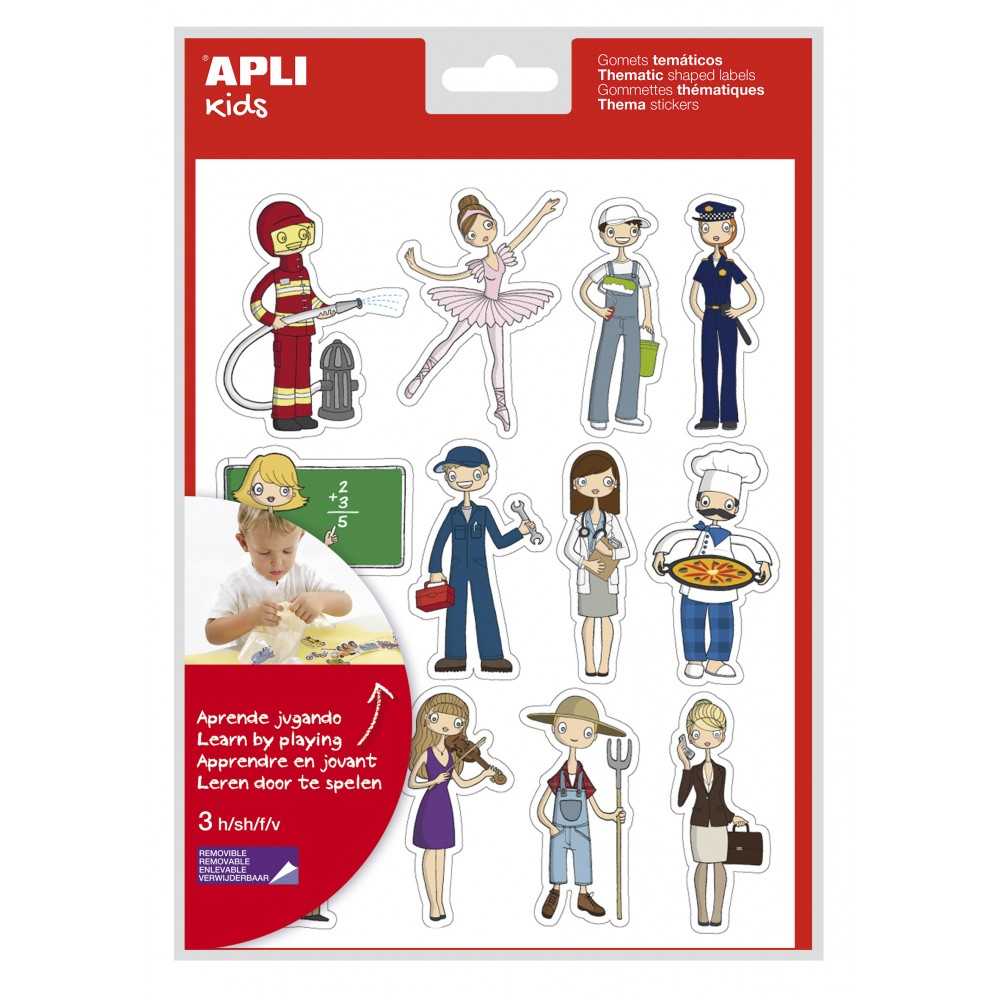 Apli 11440 Bolsa Gomets Temáticos Profesiones 3H
